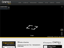 Tablet Screenshot of cineticafitness.com